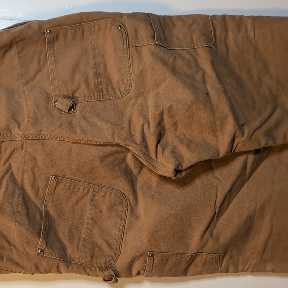 Vint. 🇺🇸made Carhartt arctic lined bib overalls mens 40x30 - Picture 9 of 11